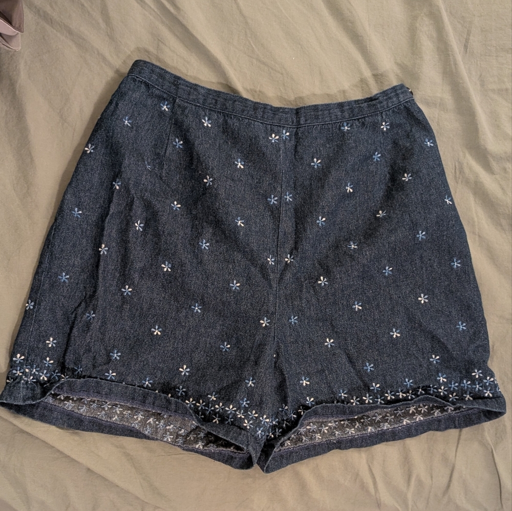 Vintage Embroidered Shorts
